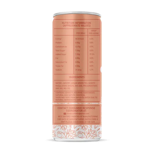 TIC Peach Iced Green Tea | 250ml Pack of 6