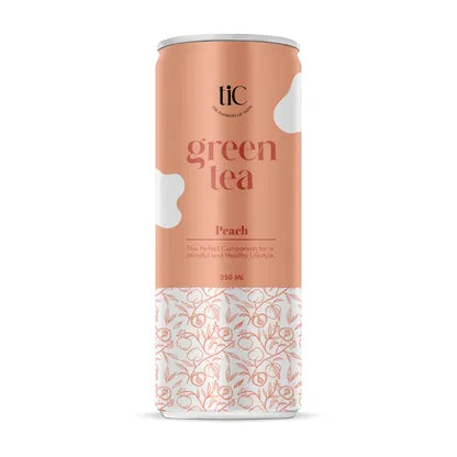 TIC Cranberry, Peach & Ginger Lemon Iced Green Tea 2 piece each | 250ml Pack of 6
